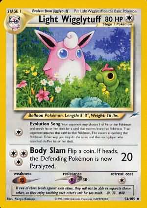 Light Wigglytuff (54/105) [Neo Destiny Unlimited] | Mega City Incorporated