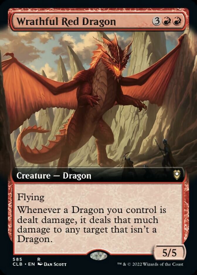 Wrathful Red Dragon (Extended Art) [Commander Legends: Battle for Baldur's Gate] | Mega City Incorporated