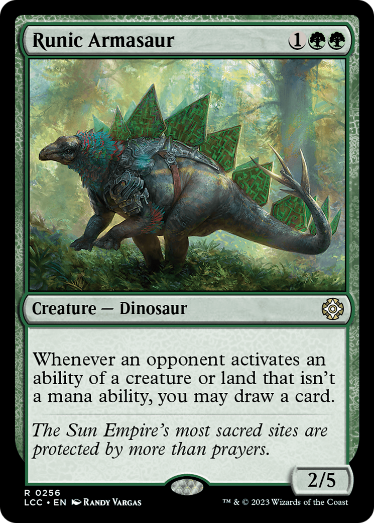 Runic Armasaur [The Lost Caverns of Ixalan Commander] | Mega City Incorporated