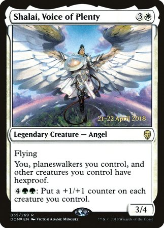 Shalai, Voice of Plenty [Dominaria Promos] | Mega City Incorporated