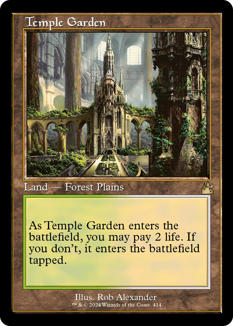 Temple Garden (Retro) [Ravnica Remastered] | Mega City Incorporated