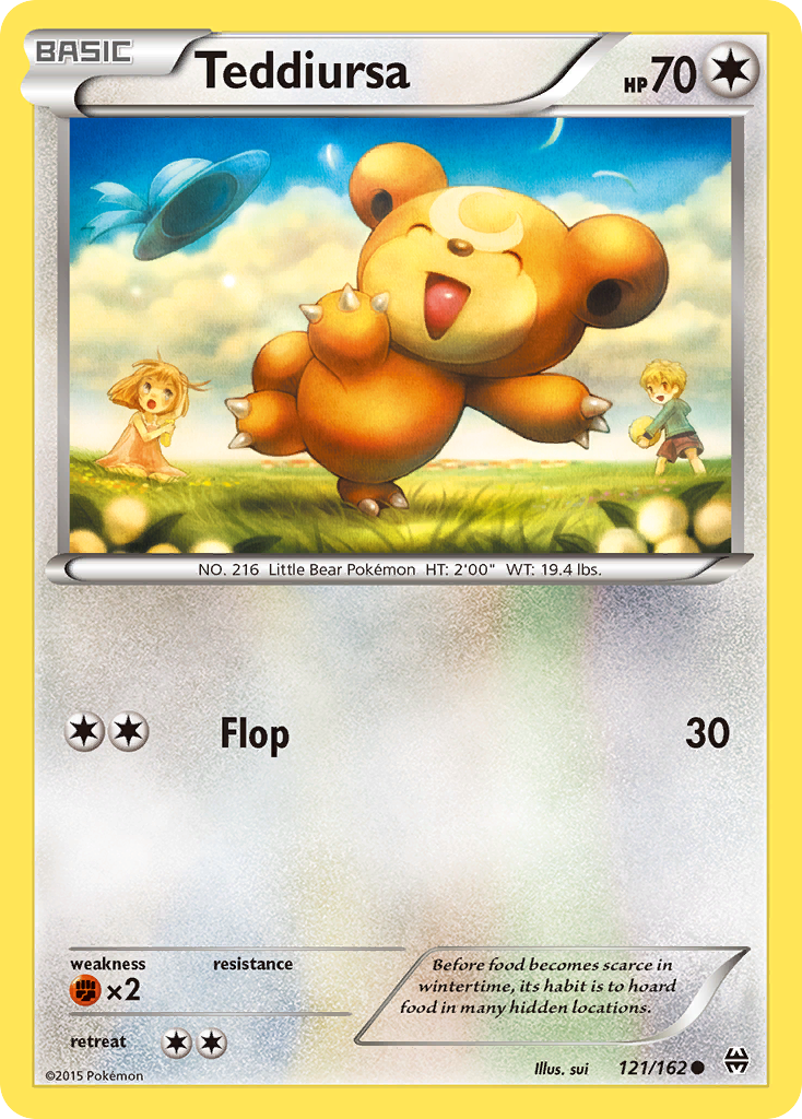 Teddiursa (121/162) [XY: BREAKthrough] | Mega City Incorporated