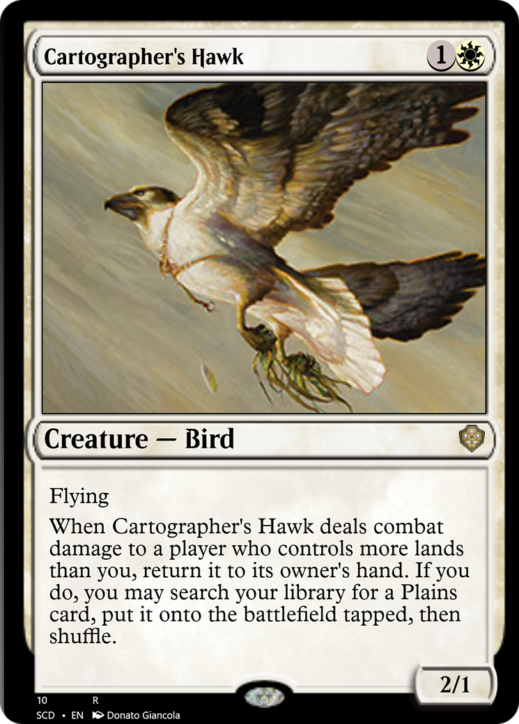 Cartographer's Hawk [Starter Commander Decks] | Mega City Incorporated