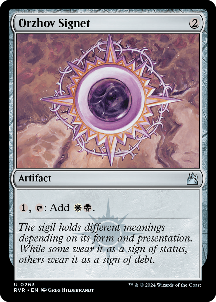 Orzhov Signet [Ravnica Remastered] | Mega City Incorporated