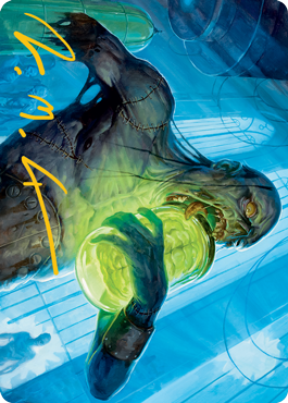 Larder Zombie Art Card (Gold-Stamped Signature) [Innistrad: Midnight Hunt Art Series] | Mega City Incorporated