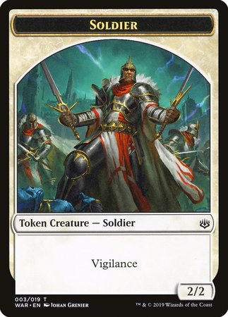 Soldier Token [War of the Spark Tokens] | Mega City Incorporated