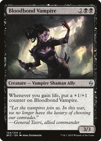 Bloodbond Vampire [Battle for Zendikar] | Mega City Incorporated