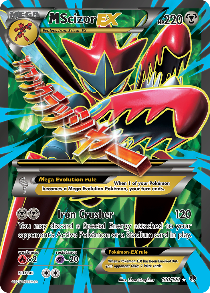 M Scizor EX (120/122) [XY: BREAKpoint] | Mega City Incorporated