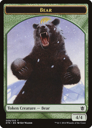 Bear Token [Khans of Tarkir Tokens] | Mega City Incorporated