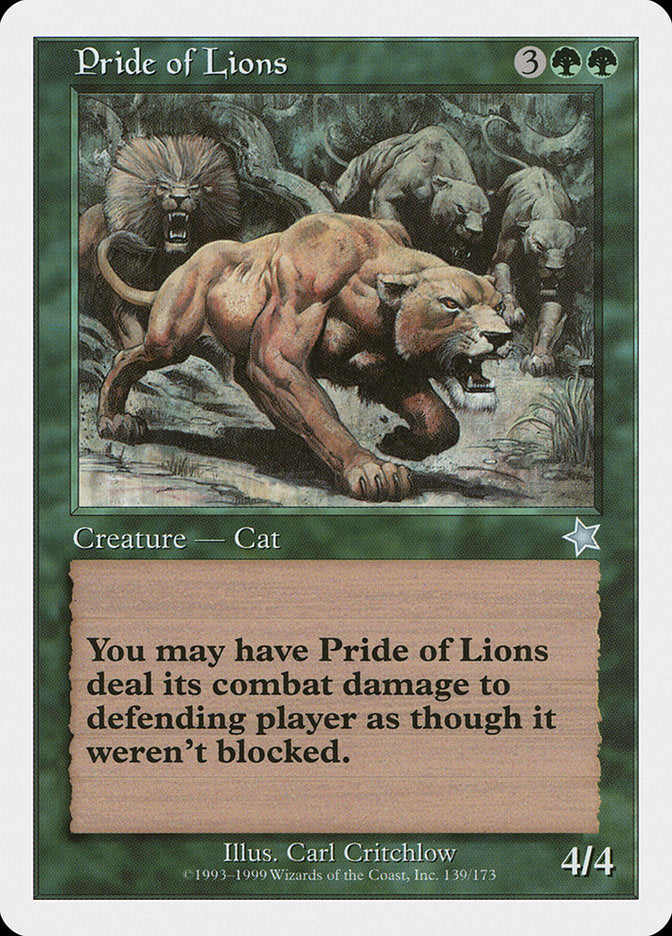 Pride of Lions [Starter 1999] | Mega City Incorporated