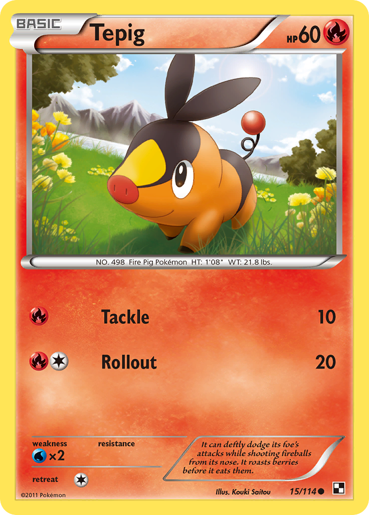 Tepig (15/114) [Black & White: Base Set] | Mega City Incorporated