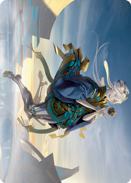 Moonfolk Puzzlemaker Art Card [Kamigawa: Neon Dynasty Art Series] | Mega City Incorporated