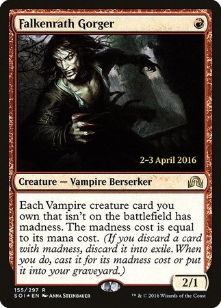 Falkenrath Gorger [Shadows over Innistrad Promos] | Mega City Incorporated