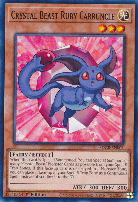 Crystal Beast Ruby Carbuncle [SDCB-EN001] Common | Mega City Incorporated