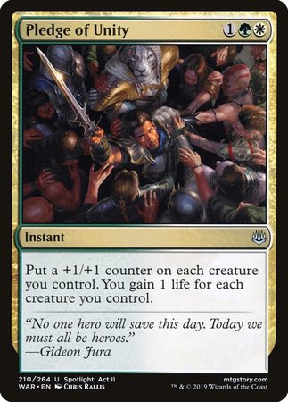 Pledge of Unity [War of the Spark] | Mega City Incorporated
