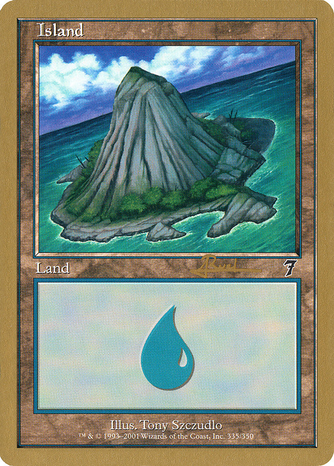 Island (ar335) (Antoine Ruel) [World Championship Decks 2001] | Mega City Incorporated