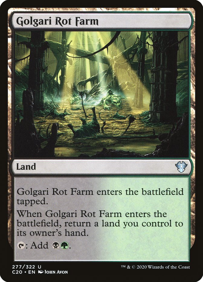 Golgari Rot Farm [Commander 2020] | Mega City Incorporated