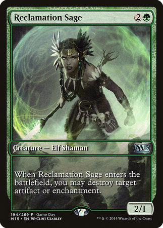 Reclamation Sage [Magic 2015 Promos] | Mega City Incorporated