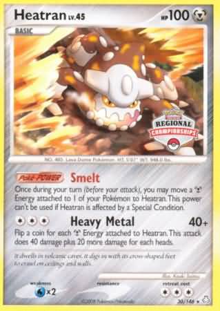 Heatran (30/146) (Regional Championships) [Diamond & Pearl: Legends Awakened] | Mega City Incorporated