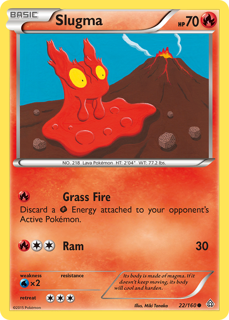 Slugma (22/160) [XY: Primal Clash] | Mega City Incorporated