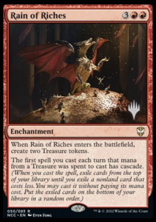 Rain of Riches (Promo Pack) [Streets of New Capenna Commander Promos] | Mega City Incorporated