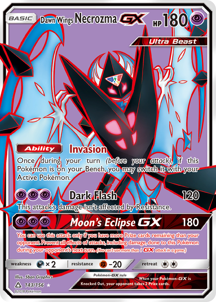 Dawn Wings Necrozma GX (143/156) [Sun & Moon: Ultra Prism] | Mega City Incorporated