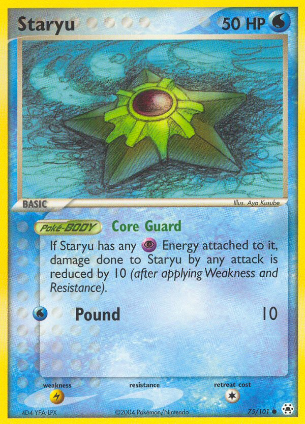 Staryu (75/101) [EX: Hidden Legends] | Mega City Incorporated