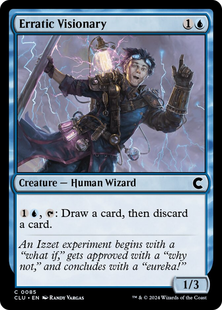 Erratic Visionary [Ravnica: Clue Edition] | Mega City Incorporated
