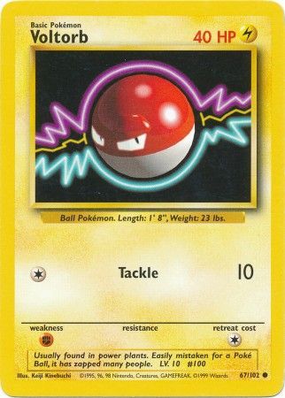 Voltorb (67/102) [Base Set Unlimited] | Mega City Incorporated