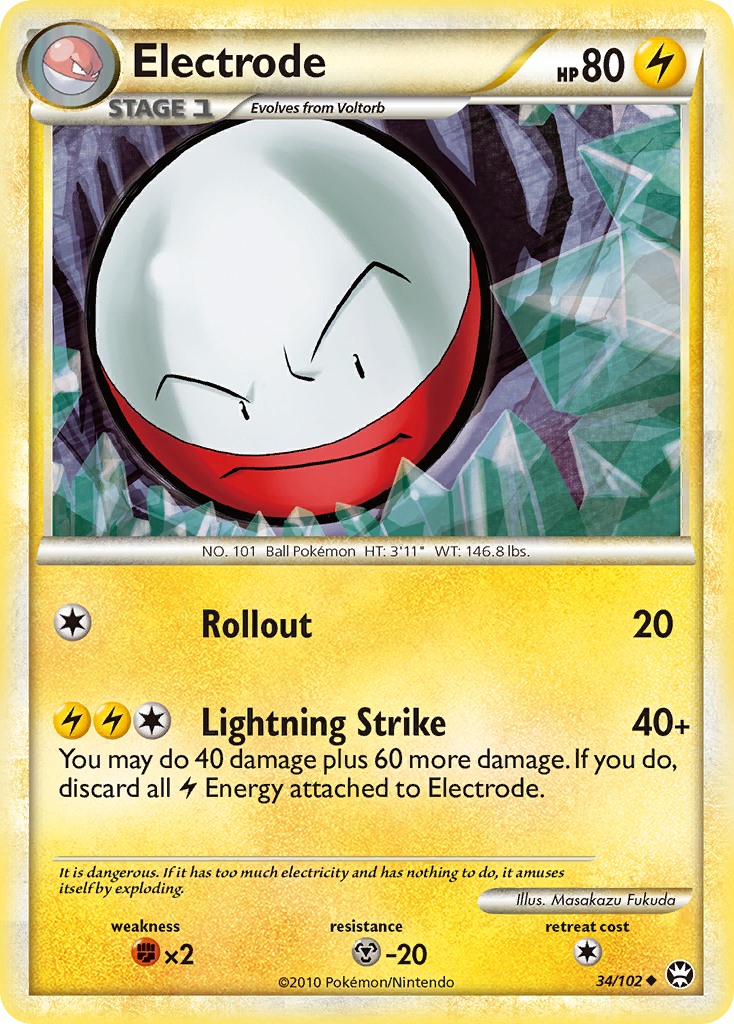 Electrode (34/102) [HeartGold & SoulSilver: Triumphant] | Mega City Incorporated