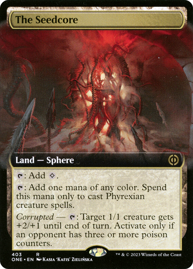 The Seedcore (Extended Art) [Phyrexia: All Will Be One] | Mega City Incorporated