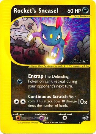 Rocket's Sneasel (5) (Winner) [Best of Promos] | Mega City Incorporated