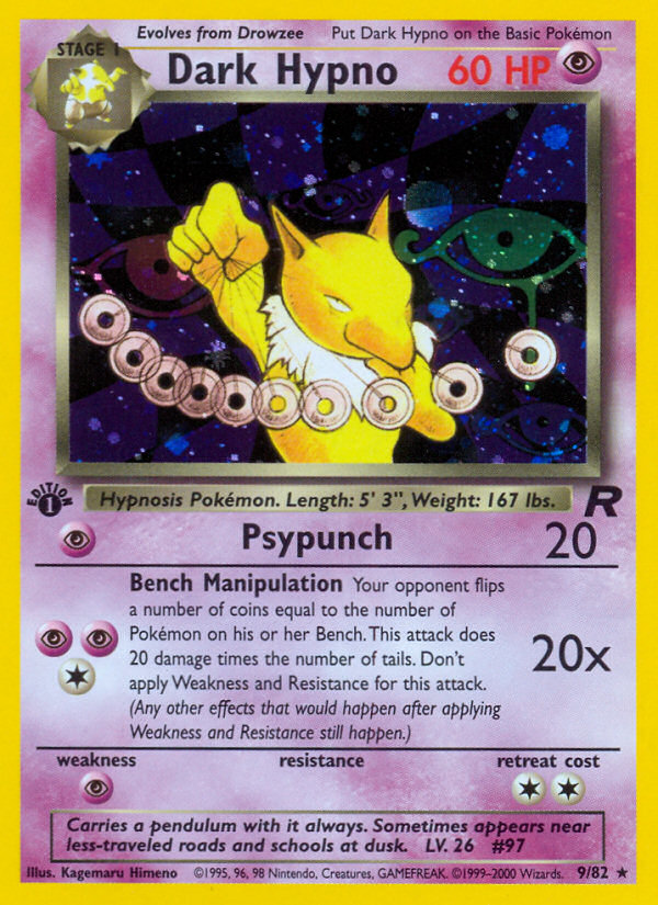 Dark Hypno (9/82) [Team Rocket 1st Edition] | Mega City Incorporated