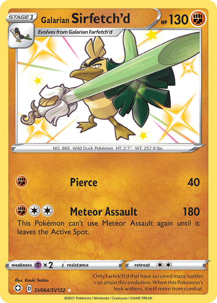 Galarian Sirfetch'd (SV064/SV122) [Sword & Shield: Shining Fates] | Mega City Incorporated