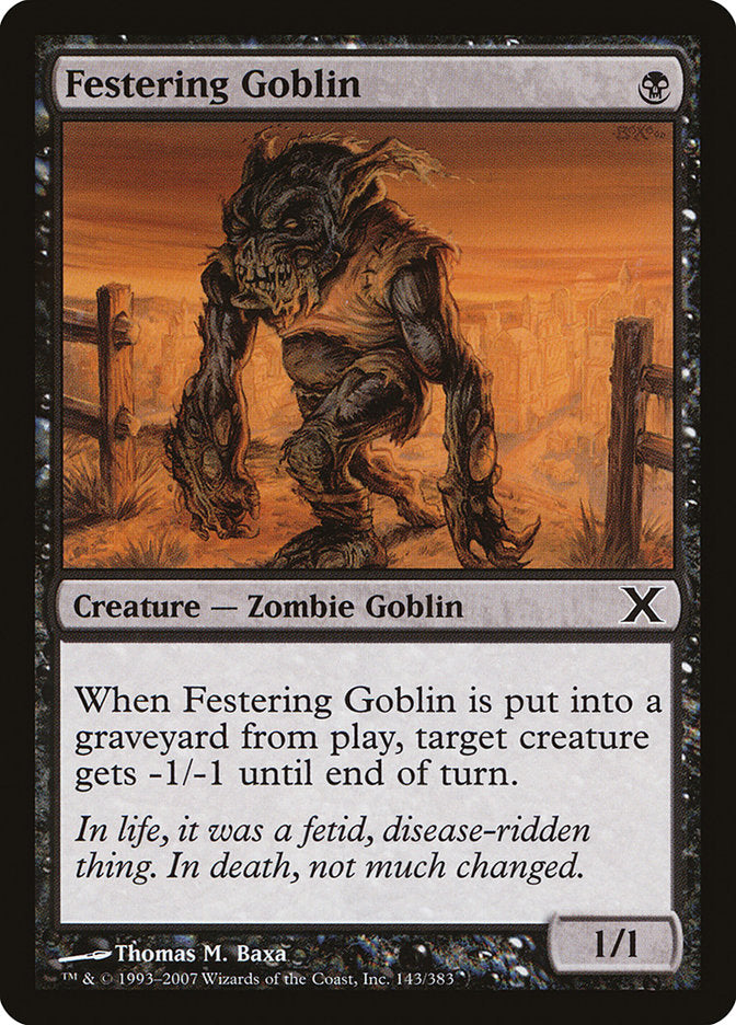 Festering Goblin [Tenth Edition] | Mega City Incorporated