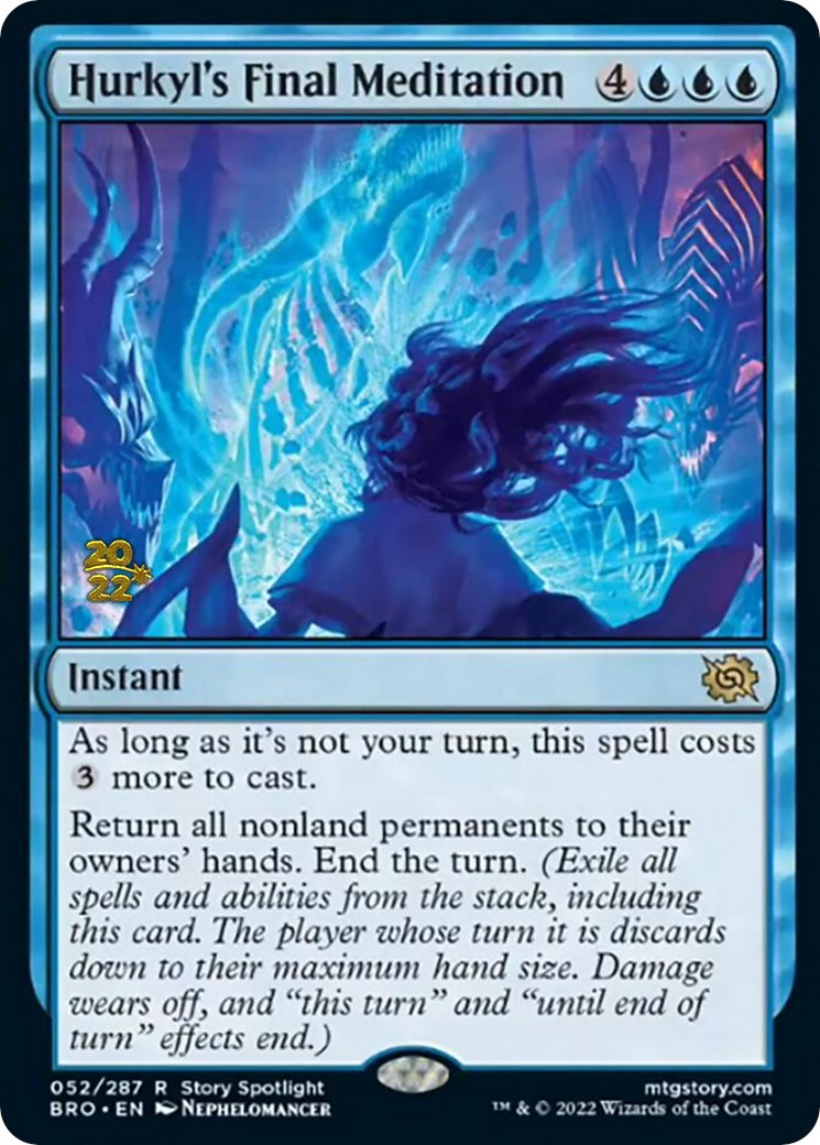 Hurkyl's Final Meditation [The Brothers' War: Prerelease Promos] | Mega City Incorporated