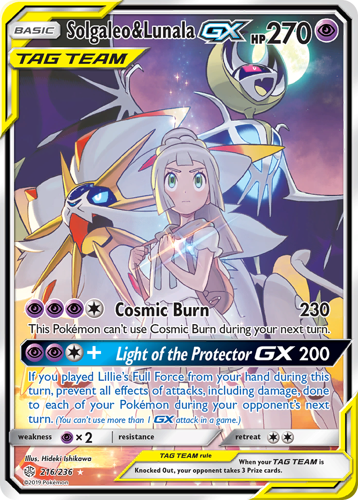 Solgaleo & Lunala GX (216/236) [Sun & Moon: Cosmic Eclipse] | Mega City Incorporated