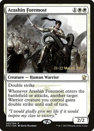 Arashin Foremost [Dragons of Tarkir Promos] | Mega City Incorporated