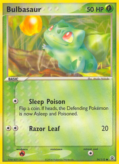 Bulbasaur (54/112) [EX: FireRed & LeafGreen] | Mega City Incorporated