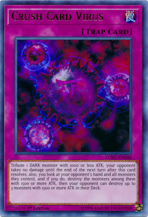 Crush Card Virus (Version 2) [LCKC-EN046] Ultra Rare | Mega City Incorporated