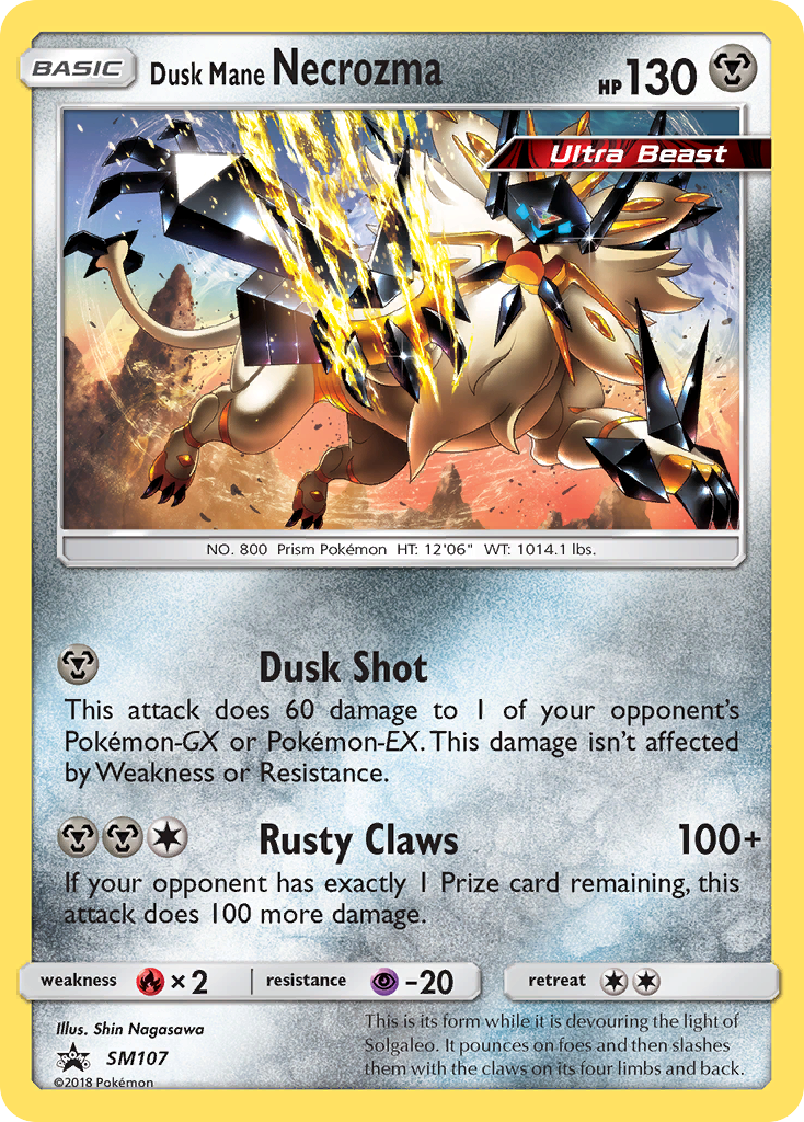 Dusk Mane Necrozma (SM107) [Sun & Moon: Black Star Promos] | Mega City Incorporated