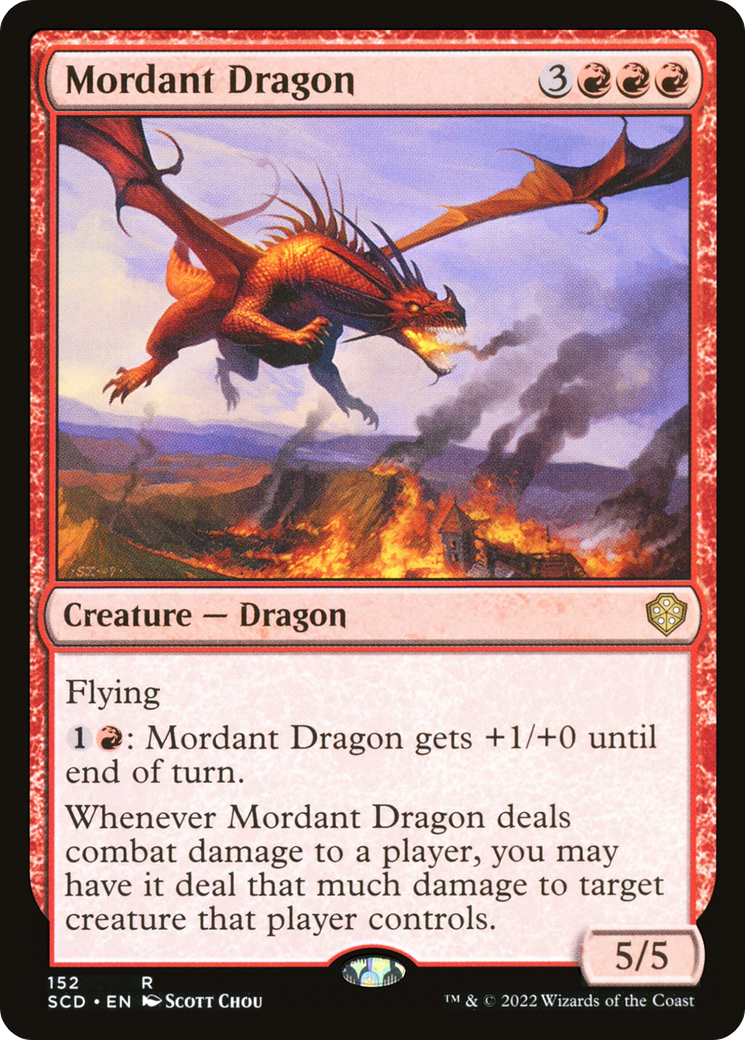 Mordant Dragon [Starter Commander Decks] | Mega City Incorporated