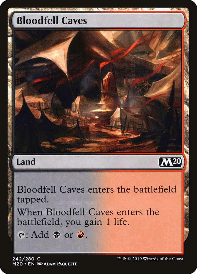 Bloodfell Caves [Core Set 2020] | Mega City Incorporated