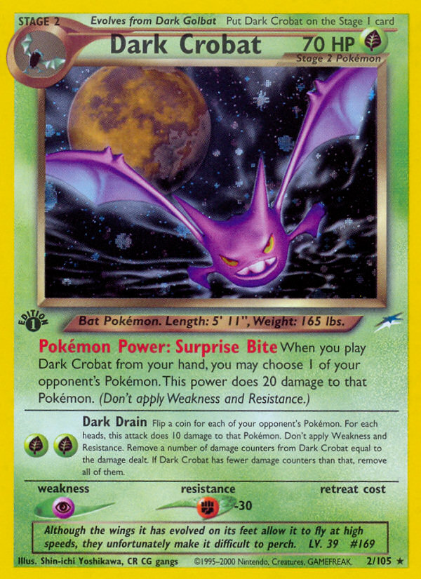 Dark Crobat (2/105) [Neo Destiny 1st Edition] | Mega City Incorporated