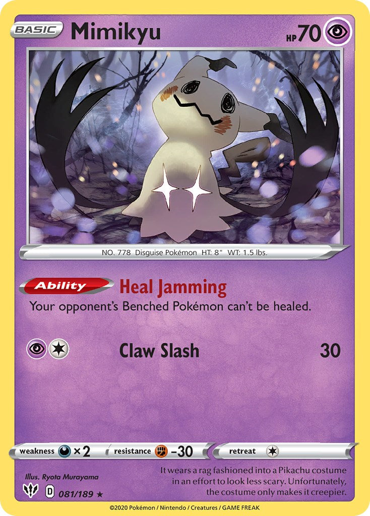 Mimikyu (081/189) (Cosmos Holo) [Sword & Shield: Darkness Ablaze] | Mega City Incorporated