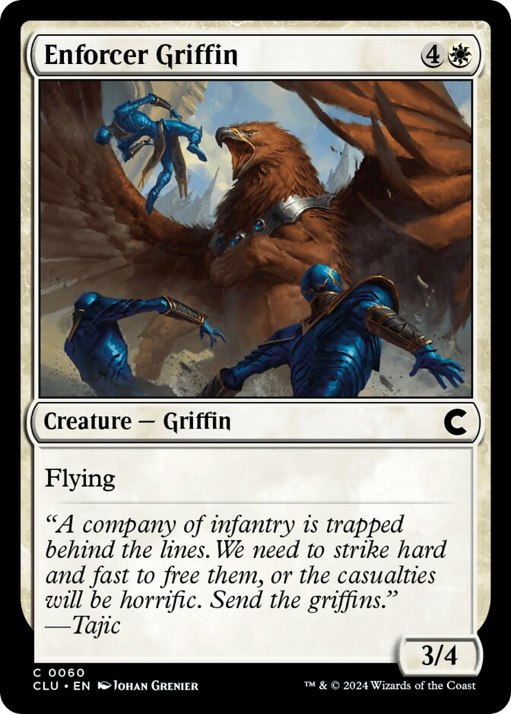 Enforcer Griffin [Ravnica: Clue Edition] | Mega City Incorporated