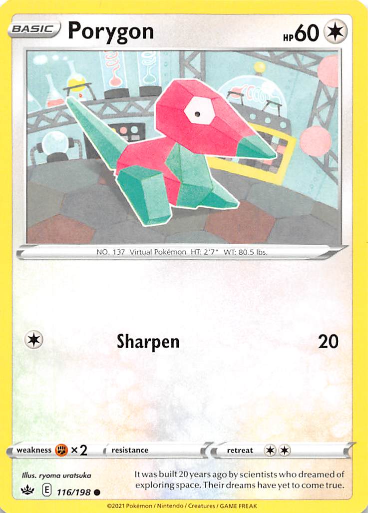 Porygon (116/198) [Sword & Shield: Chilling Reign] | Mega City Incorporated