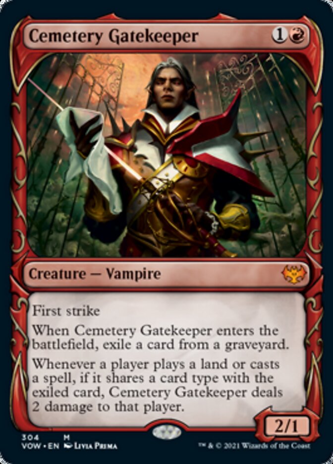 Cemetery Gatekeeper (Showcase Fang Frame) [Innistrad: Crimson Vow] | Mega City Incorporated