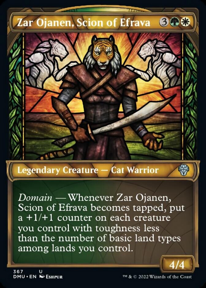 Zar Ojanen, Scion of Efrava (Showcase Textured) [Dominaria United] | Mega City Incorporated