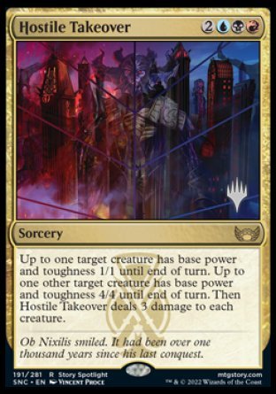 Hostile Takeover (Promo Pack) [Streets of New Capenna Promos] | Mega City Incorporated